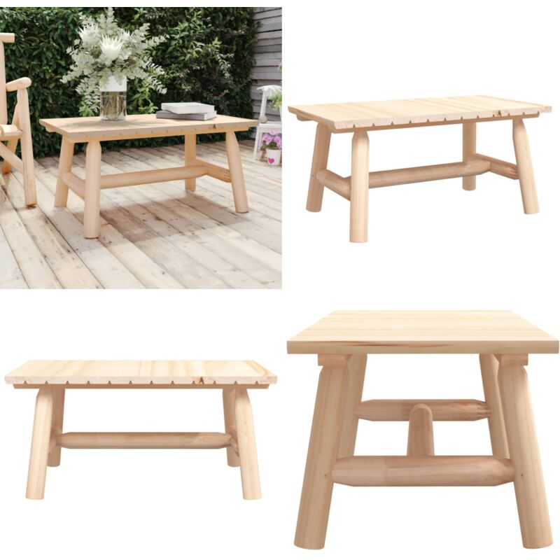 Couchtisch 90x50x41 cm Massivholz Fichte - Holzmöbel - Wohnzimmertisch - Couchtisch - Beistelltisch - Esszimmertisch - Home & Living