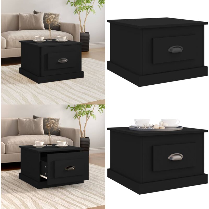 Vidaxl - Couchtisch Schwarz 50x50x35 cm Holzwerkstoff - Couchtisch - Wohnzimmerschmuck - Holzmöbel - Sideboard - TV-Stand - Home & Living
