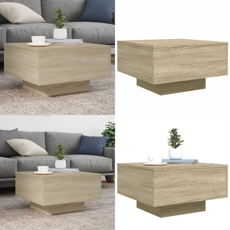 Vidaxl - Couchtisch Sonoma-Eiche 55x55x31 cm Holzwerkstoff - Moderner Couchtisch - Wohnzimmerstil - Holzwerkstoff - Couchtisch Sonoma-Eiche