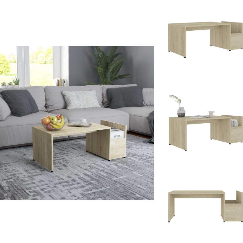 Couchtisch Sonoma-Eiche 90x45x35 cm Holzwerkstoff - Couchtisch - Holztisch - Esszimmertisch - Wohnzimmereinrichtung - Sideboard