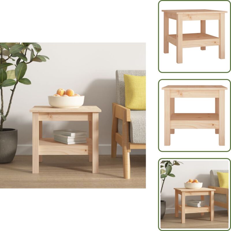Vidaxl - Couchtisch 45x45x40 cm Massivholz Kiefer - Holz Couchtisch - Kiefernholz Couchtisch - Beistelltisch - Wohnzimmerstil - Rustikal Möbel