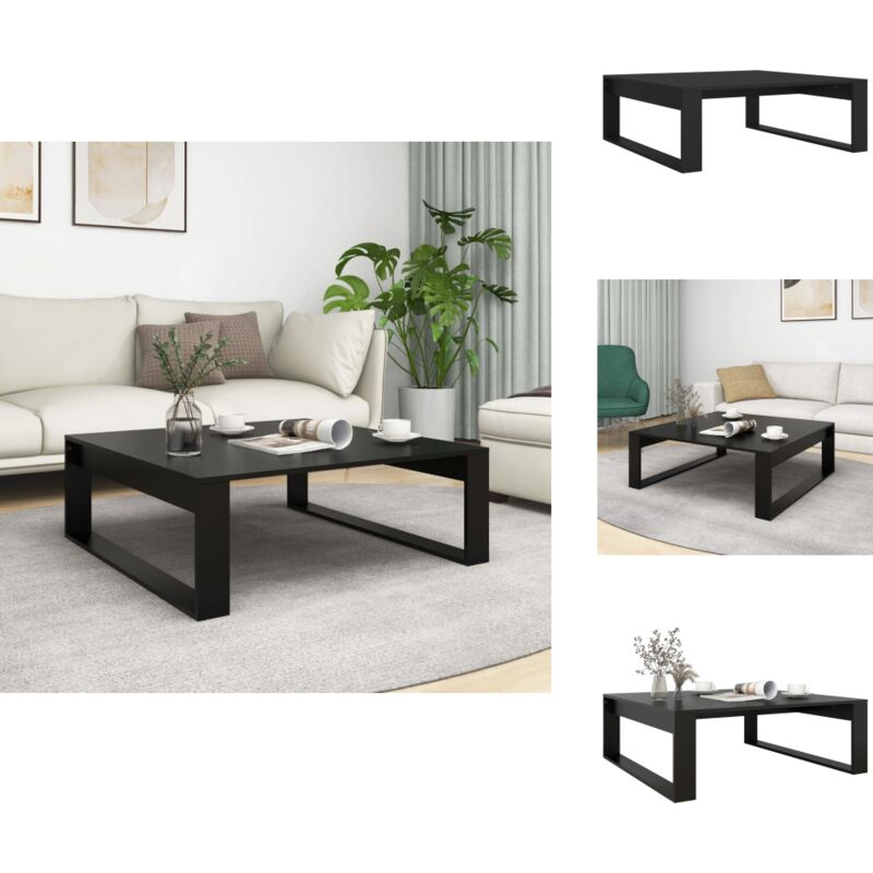 Couchtisch Schwarz 100x100x35 cm Holzwerkstoff - Couchtisch - Wohnzimmertisch - Beistelltisch - Holzt Tisch - Schwarz