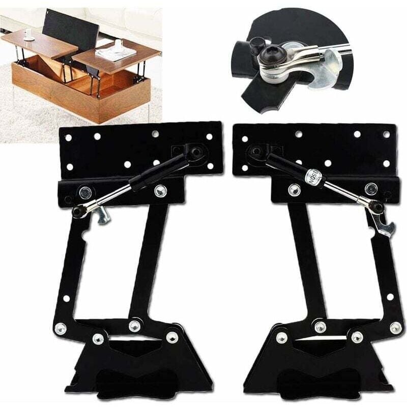 Couchtisch-Hebefederscharnier, Couchtisch-Federscharnier, 1 Paar, 50 kg/100 lb, multifunktionaler pneumatischer Federlift, Couchtisch-Heberahmen für