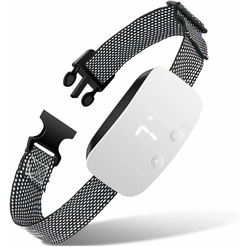 Ymyny - Crediri Anti-Bell-Halsband für Hunde, Anti-Bell-Halsband mit Schock, Vibration, Piepton – 7 einstellbare Empfindlichkeiten, wasserdicht,