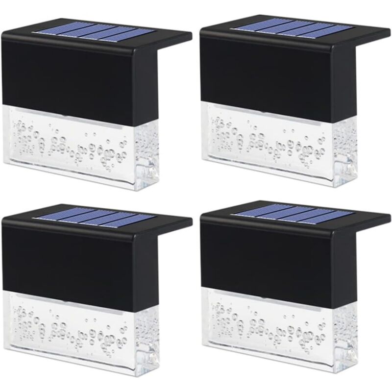 Crediri Solar-Gartenleuchten, wasserdichte Solar-Wandleuchten, LED-Solar-Deckleuchte, Treppenbodenleuchte, Gartenzaunleuchte, LED-Solarleuchte