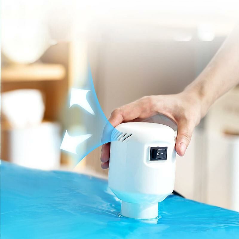 Ymyny - Crediri Vakuumpumpe für Zuhause, elektrische Pumpe, Reise-Kleideraufbewahrungstasche, elektrische Versiegelungsmaschine, weiß