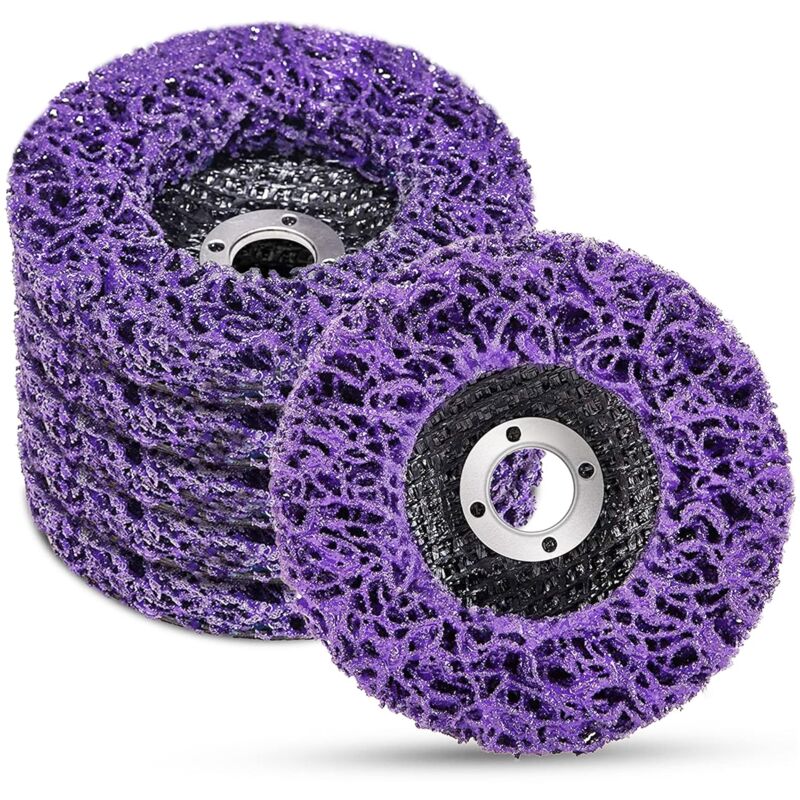 Ersandy - csd Grinder Reinigungsscheiben Scheibe – Zur Oberflächenbehandlung oder Lackentfernung Winkelschleifer – 125 x 22 mm, 5 Stück