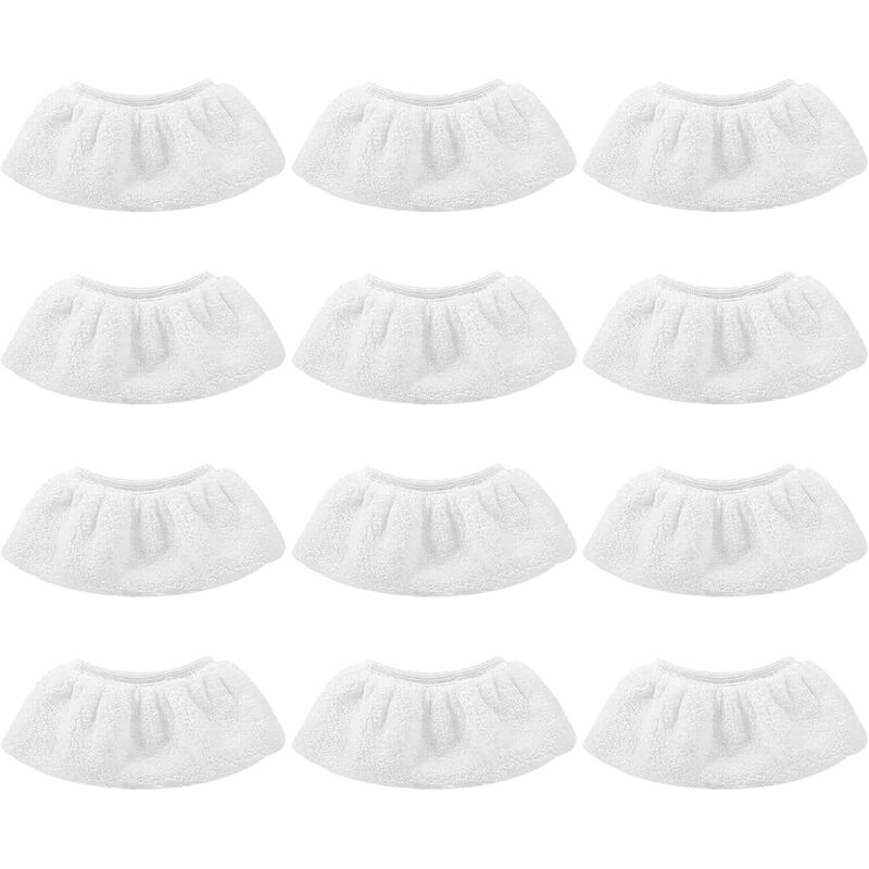 12er-Pack Mikrofaser-Unterwäsche, weiße Unterwäsche-Accessoires, kompatibel mit Vapeur Nettoyeur à Vapeur - Csparkv