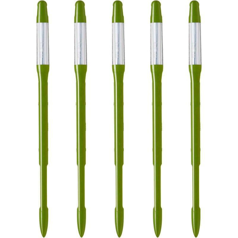 Csparkv - 18 × 1 × 1 cm) Bewässerungsanzeiger für Pflanzen (5er-Pack, mittel, grün) – für alle Pflanzen, funktioniert in allen Böden Minimalistisches