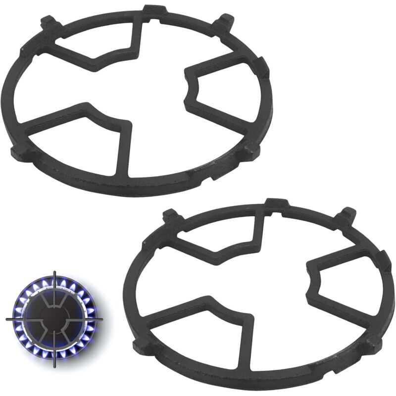 Csparkv - 2 Stück Universal-Stützringe aus Eisen für Gasherd, Gasherd, Gasherd, Wok