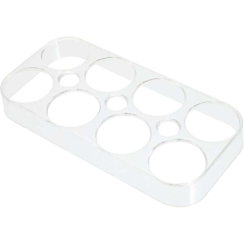 Csparkv - 2er-Pack Eier-Aufbewahrungsbox, Kühlschrank-Organizer-Tabletts, Besteck, Kühlschrank-Eierhalter, Kühlschrank-Eier-Aufbewahrungstablett mit