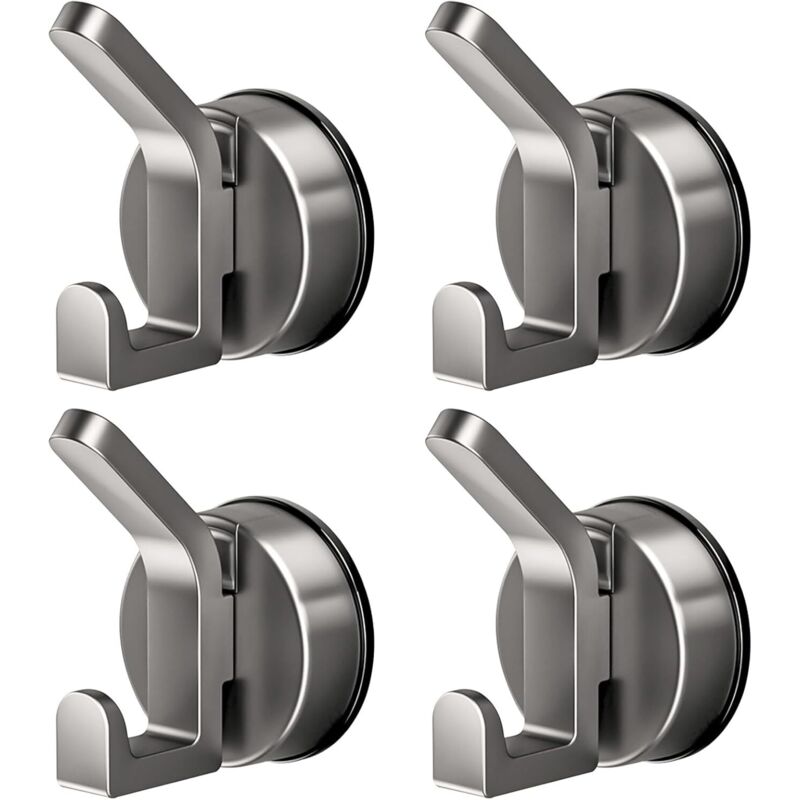 4 Stück Saugnapf-Haken, wiederverwendbarer Badezimmer-Saugnapf-Handtuchhalter ohne Bohren, leistungsstarker Saugnapf-Haken für Küche, Badezimmer