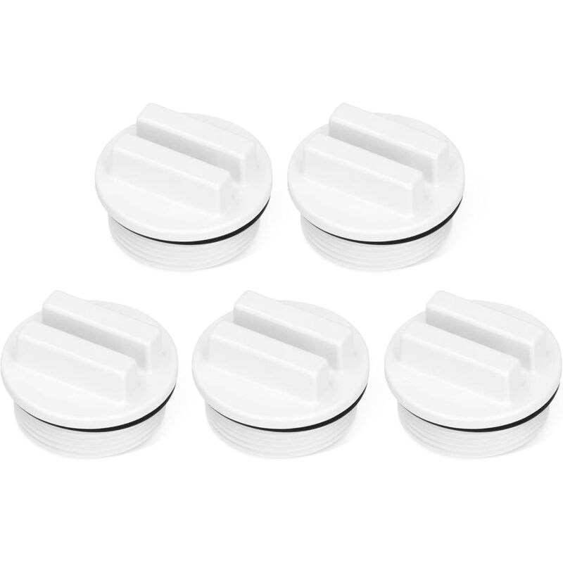 5 Stück Winter-Poolstöpsel, Pool-Winterstöpsel, Poolstöpsel, Winter-Poolzubehör, 1 1/2 Zoll Pool-Rücklaufstöpsel, Gewinde-Pool-Rohrstöpsel mit