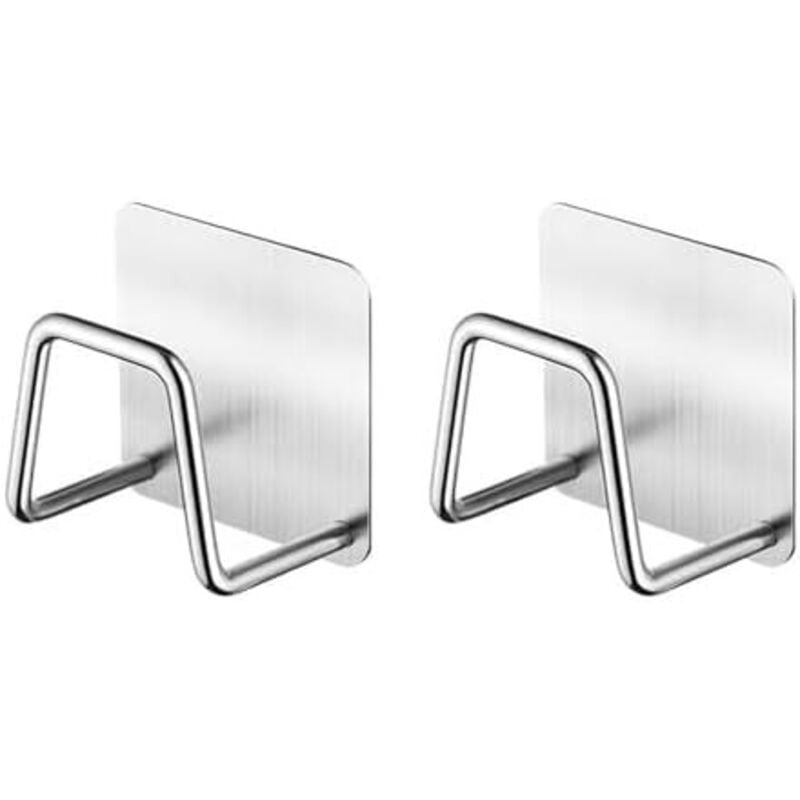 Csparkv - 5 x 3,5 x 5 cm, 2 Stück Küchenschwammhalter, Küchenspüle-Schwammhalter, wasserdichter Haken, Küchenzubehör für die Aufbewahrung und das