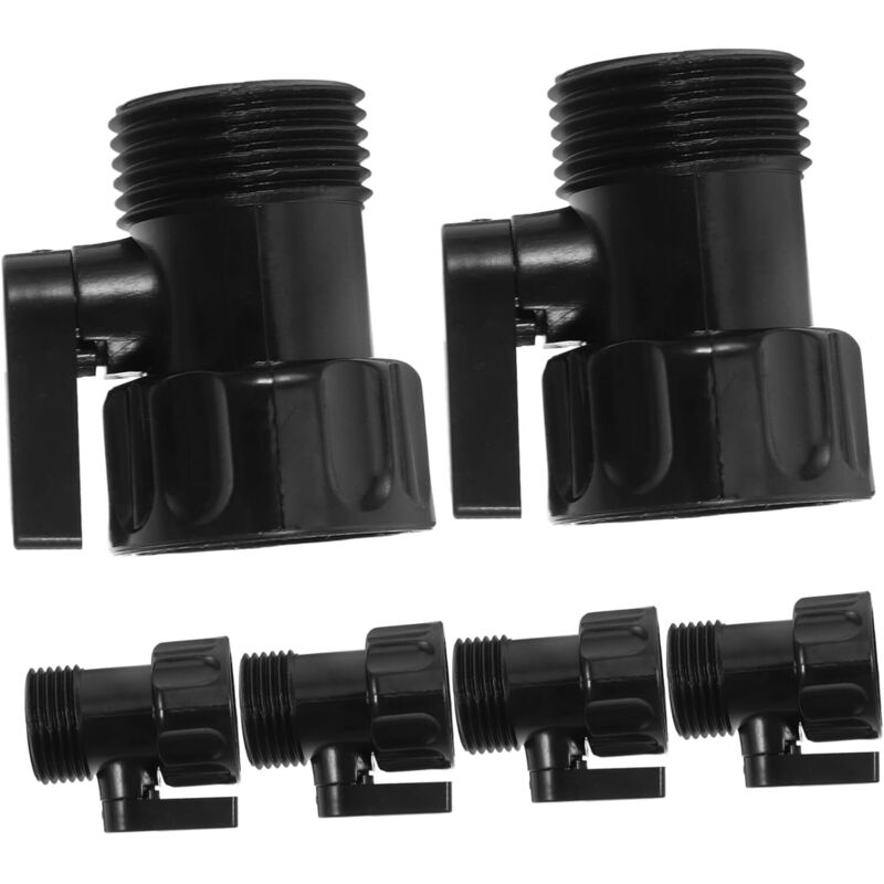 Csparkv - 6 Stück 3/4 Zoll Gartenschlauch-Absperrventil, Wasserdurchflussregelung, Zubehör, Gartenschlauch-Verbindungsstücke, praktische Kupplung,