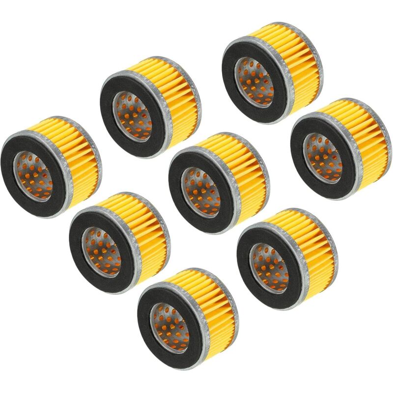 8 Stück Ersatz-Kompressor-Luftfilterelement, Papierfilter für den Kompressor-Lufteinlass - Csparkv