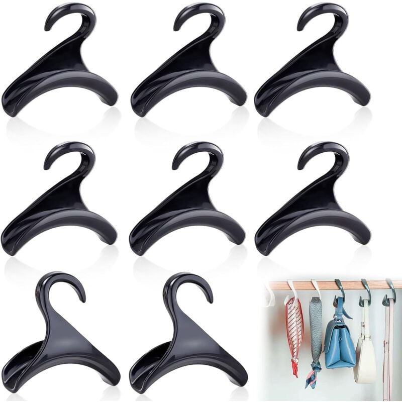 Csparkv - 8 Stück Handtaschenhaken, Garderobenhaken für Handtaschen, Aufbewahrungshaken für Handtaschen, Organisationshaken für Taschen, Schals, Hüte