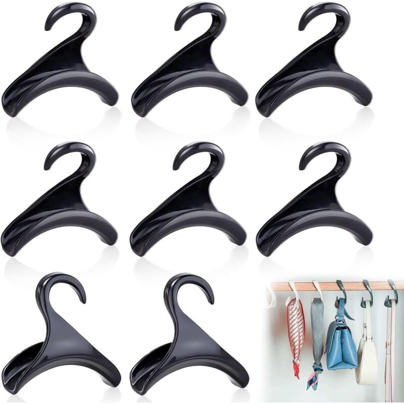 Csparkv - 8 Stück Handtaschenhaken, Garderobenhaken für Handtaschen, Aufbewahrungshaken für Handtaschen, Organisationshaken für Taschen, Schals, Hüte