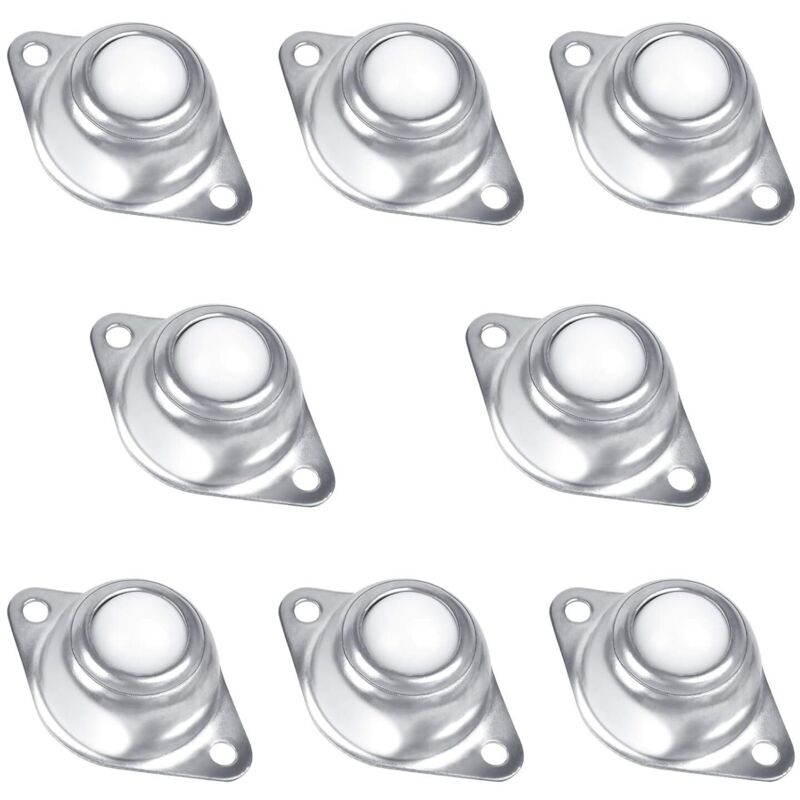 Csparkv - 8 Stück Kugelrollen, Transferlager, Förderradrollen für Möbel, Nylon-Kugelrollen, Transferkugelrollen für Förderbänder, Getriebe, Möbel