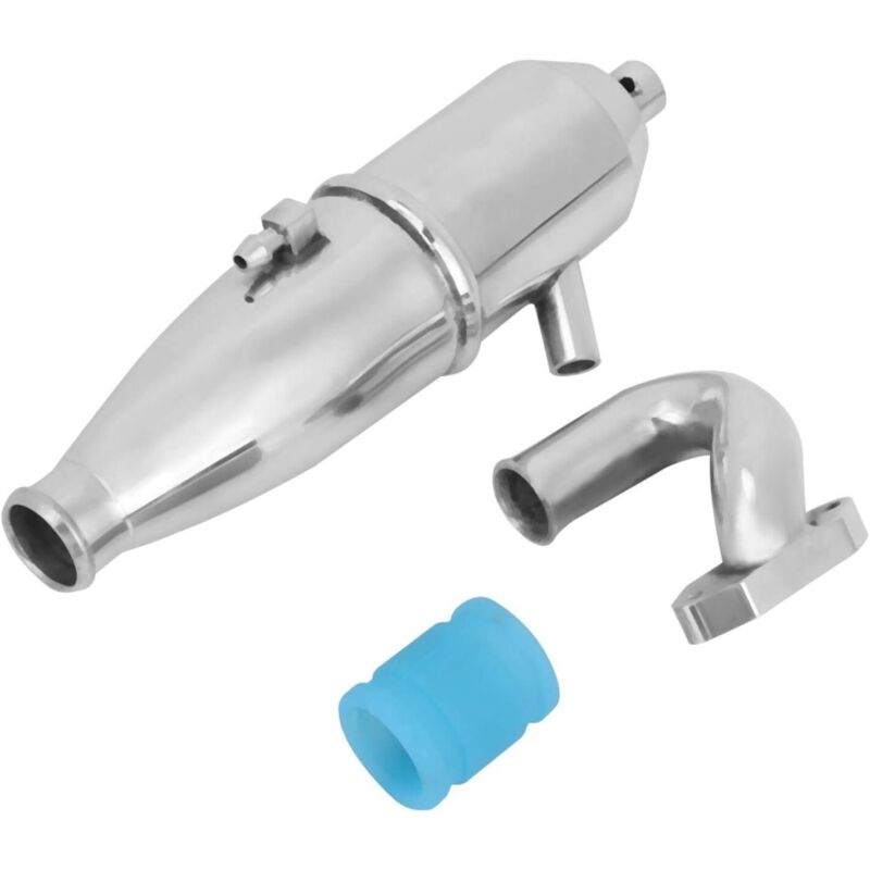 CSPARKV Auspuffrohrbogen, seitliches Auspuffrohr aus Aluminium für Autos, hocheffizientes Auspuffsystem, leichte gerade Auspuffrohre für Autos,