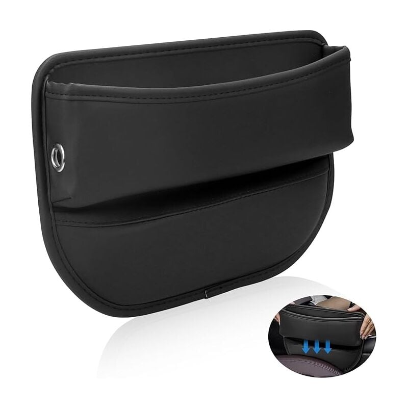 Auto-Organizer, Autositz-Lücken-Aufbewahrung, Autositz-Lücken-Organizer, PU-Leder, Auto-Mittelkonsolen-Aufbewahrungsbox, für Mobiltelefone,