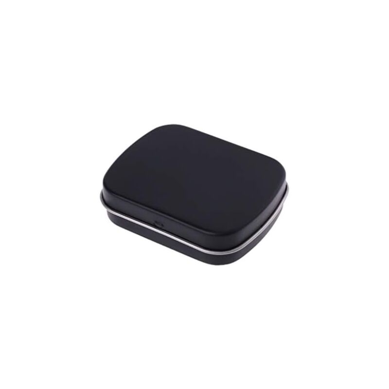 Csparkv - Kleine tragbare Metallbox mit Deckel, Metall-Aufbewahrungsboxen für Schmuck, Süßigkeiten, Münzen, 60 x 48 x 15 mm