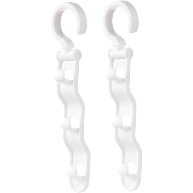 Csparkv - platzsparende Kleiderbügel, platzsparende Hemdbügel, multifunktionale Kleiderbügel, Kleiderschrank-Kleiderbügel, 2 Stück