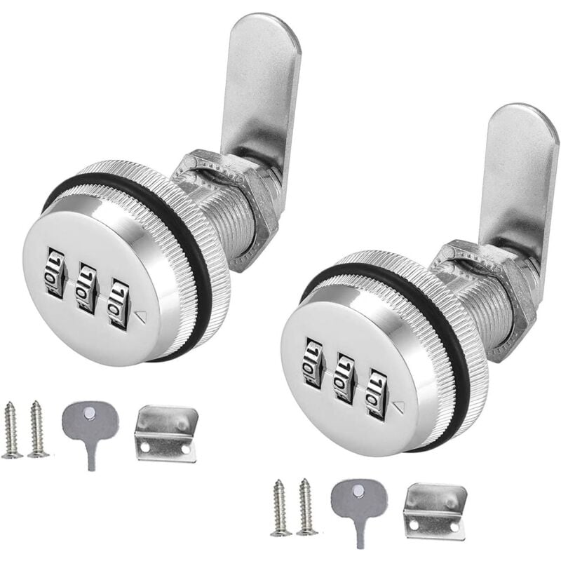 Sicherheits-Schubladen-Briefkasten-Nockenschloss, Schrank-Codeschloss, schlüsselloses Nockenschloss, Zahlenschloss für Schrank, Schublade,