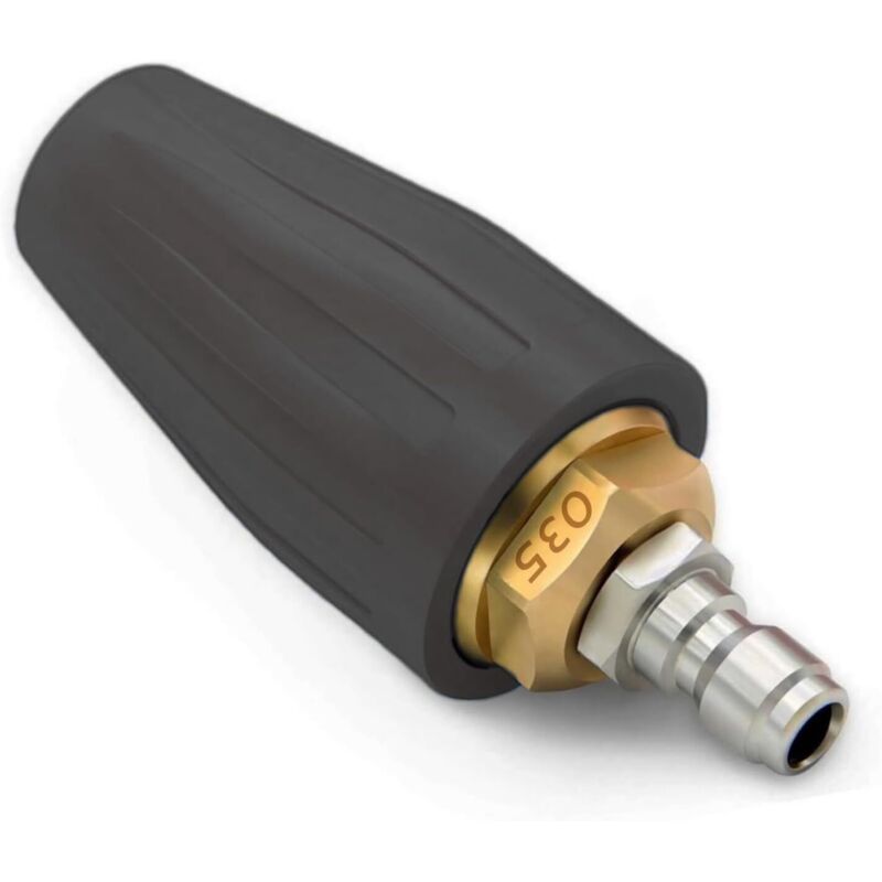 Universelle rotierende Turbinendüse für Wasser-Hochdruckreiniger, 035 Hochdruckreiniger-Düse, 4000 Psi, 1,156 mm Kaliber, 1/4 Schnellkupplung,