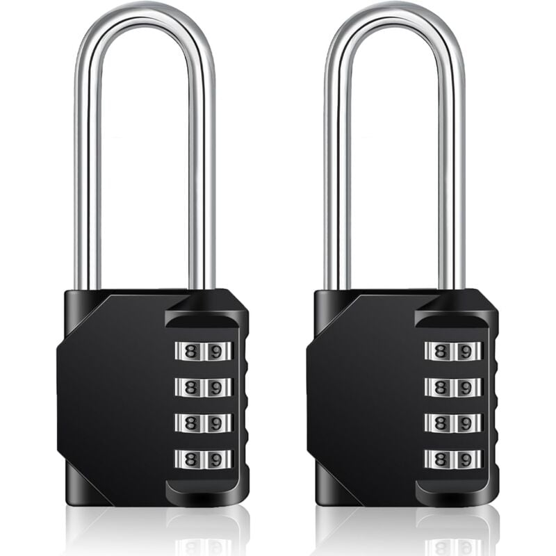 Csparkv - Vorhängeschloss mit langem Code für den Außenbereich, für Tor, Gartenschuppen, großes Vorhängeschloss mit 4-stelligem Code für