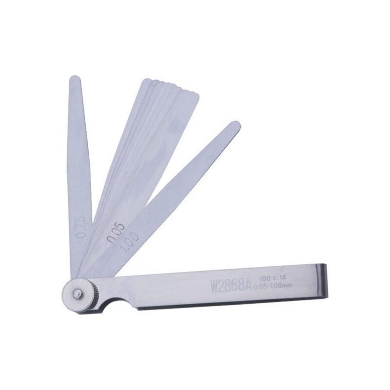 Toolive - Cuttermesser 0,05–1,00 mm Dicke, metrisches Füller-Fühlerlehre, Holzbearbeitung