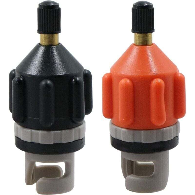 D 2 Set sup Pumpenadapter - für Kanu, Kajak, Paddel, Schlauchboot, 2 Stück (Schwarz, Orange) mumu