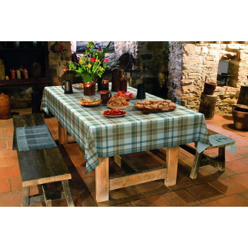 D-c-fix - d-c-table® Tischdecke Manhattan Borneo 150 x 250 cm, blau Tischdecke