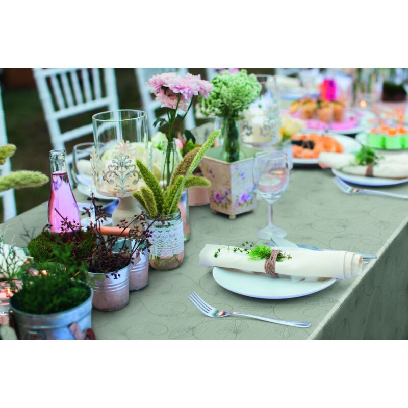 d-c-table® Tischdecke Monte Carlo Jolice 150 x 220 cm, creme Tischdecke