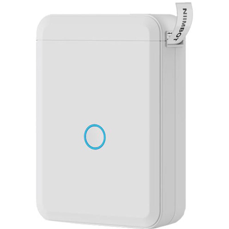 D110 Etikettendrucker mit 1 Etikettenrolle, tragbarer selbstklebender Etikettendrucker, Minidrucker für Zuhause, Büro und Schule