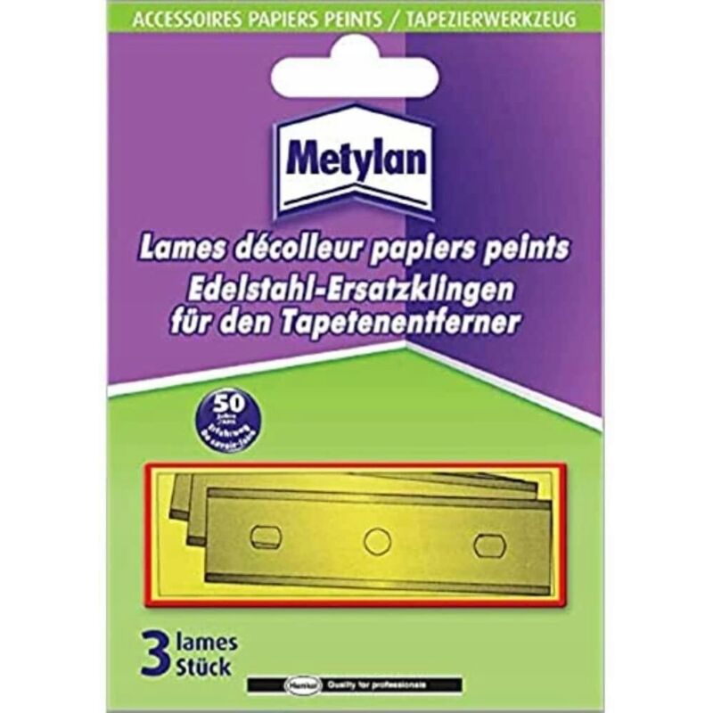 D82 METYLAN Klingen zum Entfernen von Tapeten 3 Stück