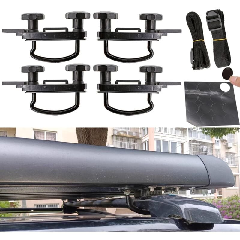 Dachbox Montageset, Universal Dachbox Halterung, Dachbox Befestigung, für Dachbox, Autodachbox, Dachbox Montageset für G3 Hydra