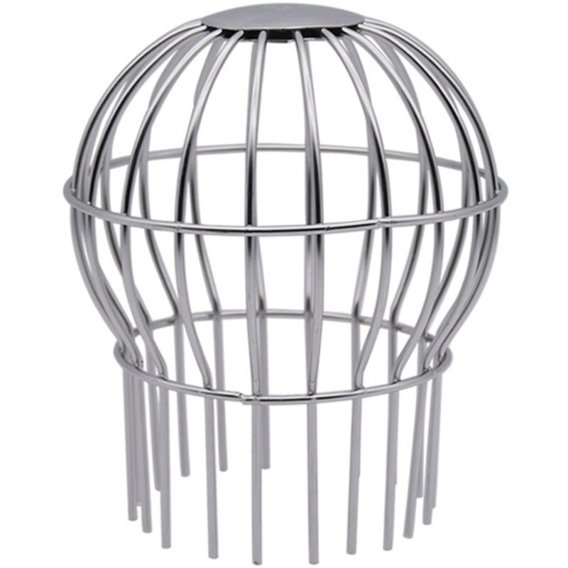 Linghhang - Dachrinnenschutz, 5,1 cm Sieb aus Edelstahl 304, passend für runde Fallrohre von 4,3 bis 6,6 cm und blockiert Blätter, Samen und anderen