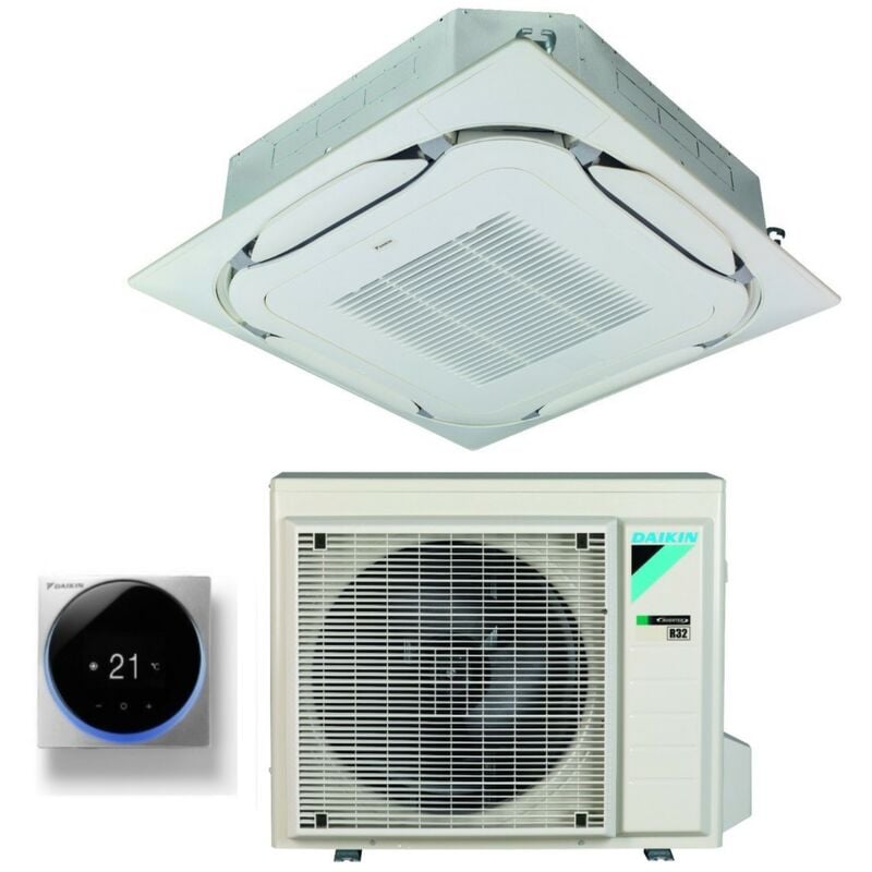 daikin bluevolution kassetten-klimagerät round flow 12000 btu fcag35b r-32 wi-fi optional klasse a++/a++ mit standardgrill im lieferumfang