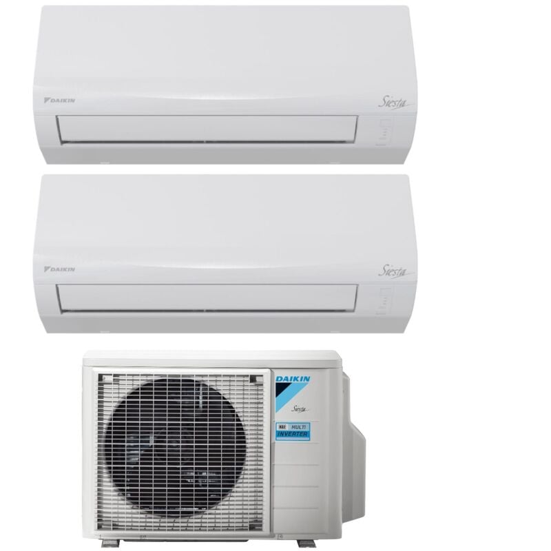 Daikin - Dual Split Inverter Klimagerät siesta Serie 9+9 mit 2AMXF40A R-32 Wi-Fi Optional 9000+9000