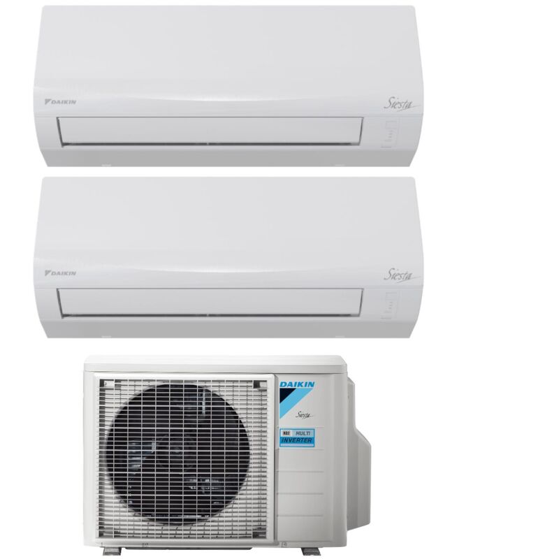Daikin Dual Split Inverter Klimagerät SIESTA Serie 9+9 mit 2AMXF50A R-32 Wi-Fi Optional 9000+9000
