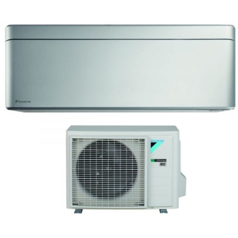 Bluevolution Inverter-Klimagerät Serie stylish total silver 15000 Btu FTXA42BS R-32 Wi-Fi Integrated Klasse a++ Farbe Grau Italienische Garantie