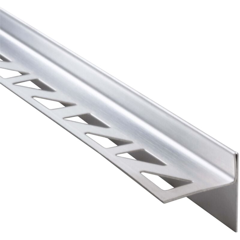 Gefällekeil Dusche, Gefälleprofil, Silber Duschprofil für begehbare Dusche, Edelstahl korrosionsbeständig - Gefälleprofil 98cm, Höhe 10mm, Rechts