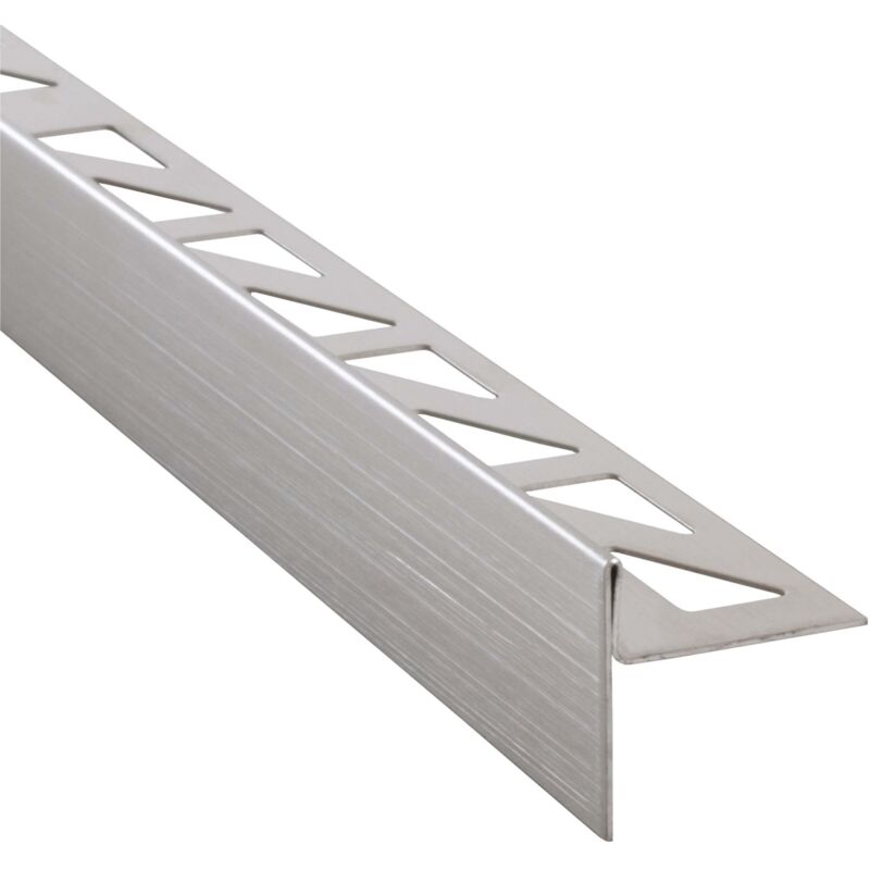 Dalsys Gefällekeil Dusche, Gefälleprofil, Silber Duschprofil für begehbare Dusche, Edelstahl korrosionsbeständig - Gefälleprofil 98cm, Höhe 10mm,