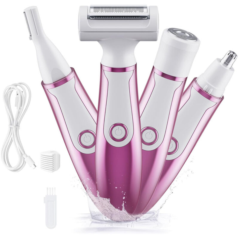 Damen-Elektrorasierer, 4-in-1-Elektrorasierer für Frauen
