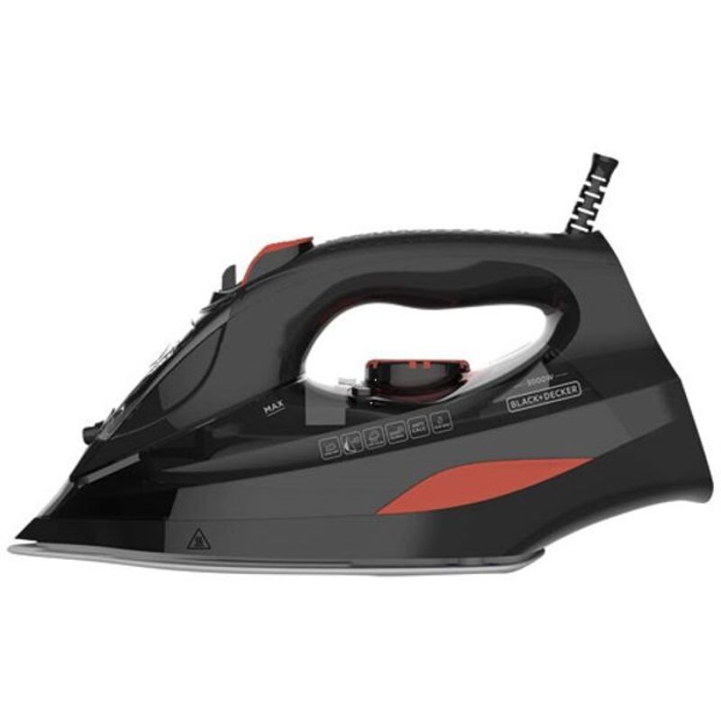 Bügeleisen 3000 w, 200 g/min, Anti-Kalk-Keramik-Bügelsohle, Anti-Gou - BXIR3000E - black+decker