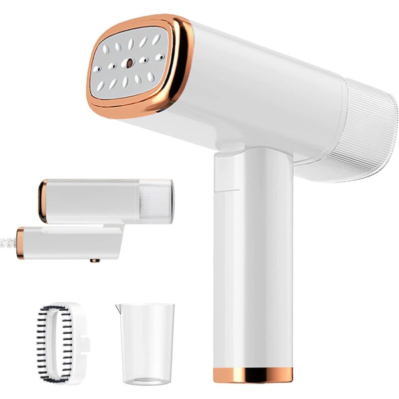 Dampfglätter, tragbares Mini-Bügeleisen, 30 Sekunden schnelles Aufheizen, 1000 w, 120 ml, Reisedampfglätter mit Bürste und Messbecher – perfekt für