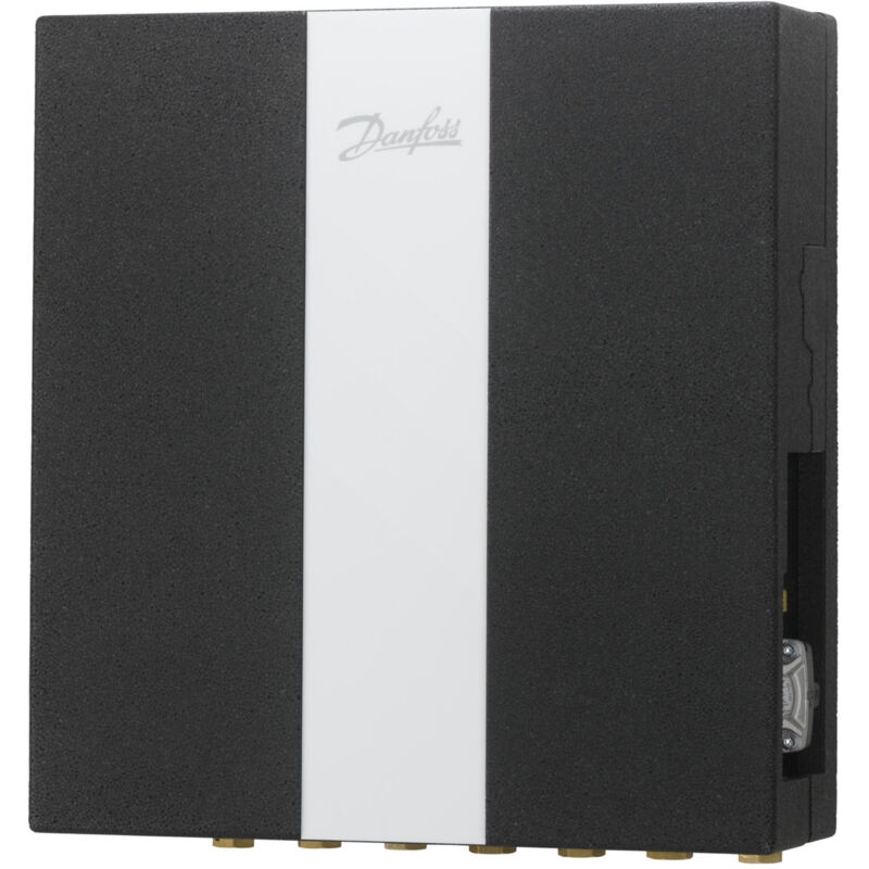 Wohnungsstation Evoflat mss 3 NT-Heizung, 55kW, Dämmhaube, Hygiene Temperatur Kontrolle (htc) - Danfoss