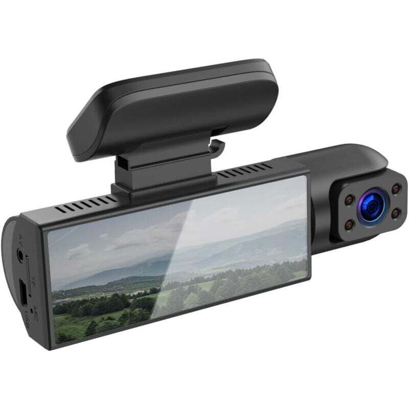 Dashcam, Front- und Rückfahrkamera, 1080p-Nachtsicht-Fahrrekorder, 24-Stunden-Parkmodus, Autozubehör, WLAN-Dashcam