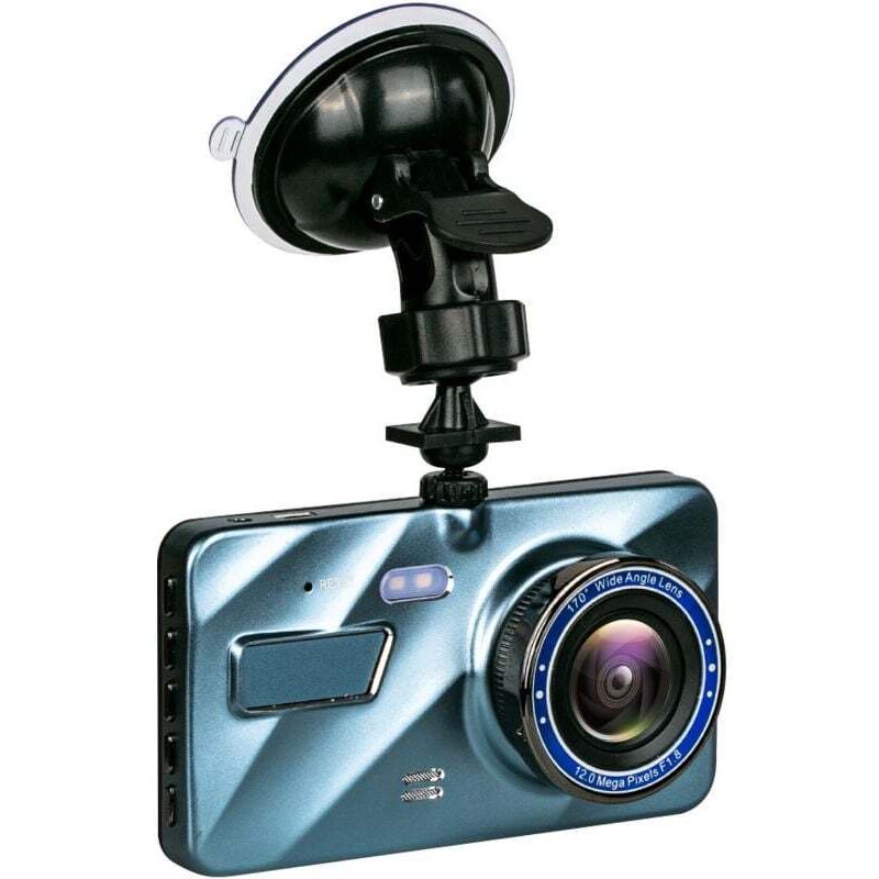 Dashcam für den Innen- und Außenbereich (vorne und hinten), 64-GB-SD-Karte, FHD-Autokamera, 4-Zoll-230°-Weitwinkelkamera, Nachtsicht,